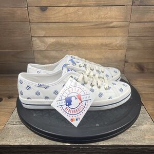 Keds Chicago Cubs Women's Size 6.5 White Kickstart Repeat Logo Sneakers Shoes